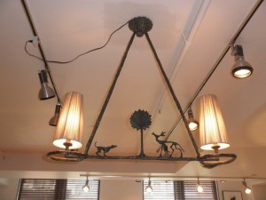 Giacometti Bronze Chandelier