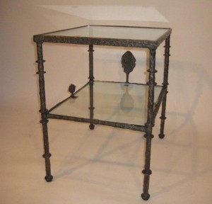 Diego Giacometti End Bronze Table Night Stand 