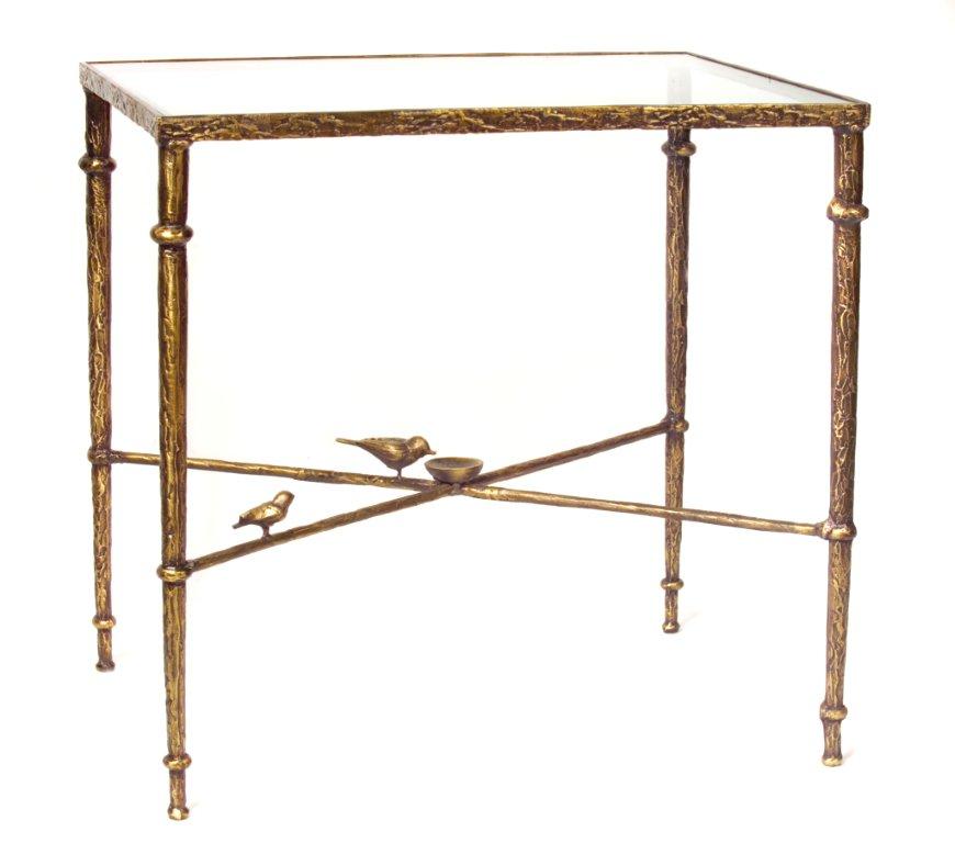 Diego Giacometti End Bronze Table Night Stand 