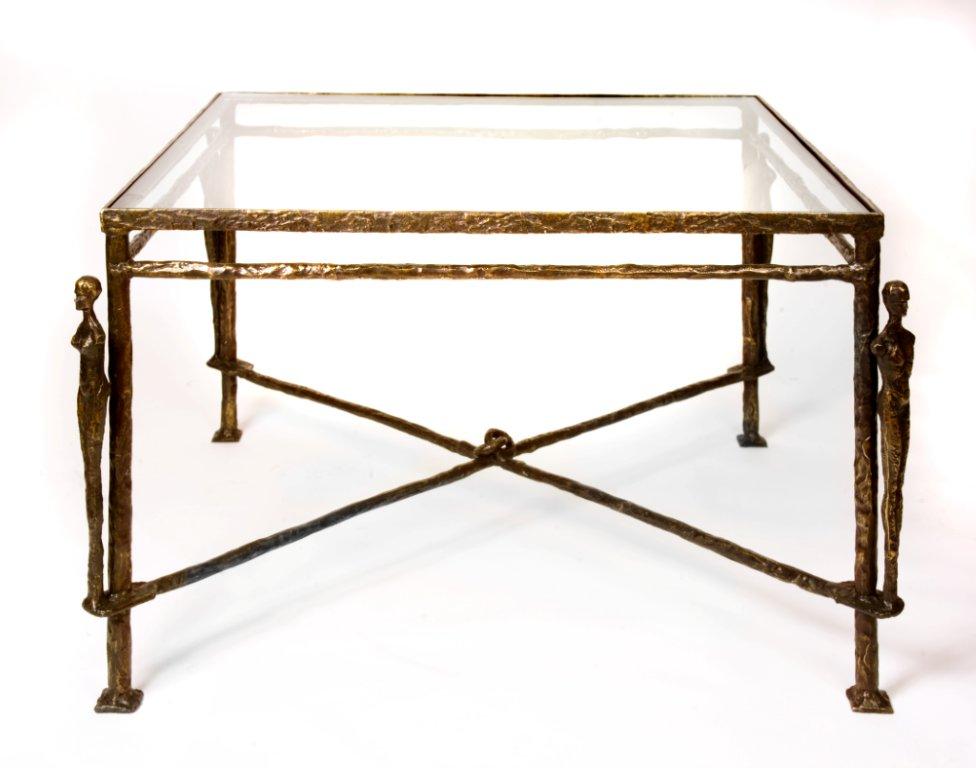 Diego Giacometti Caryatids Bronze Table