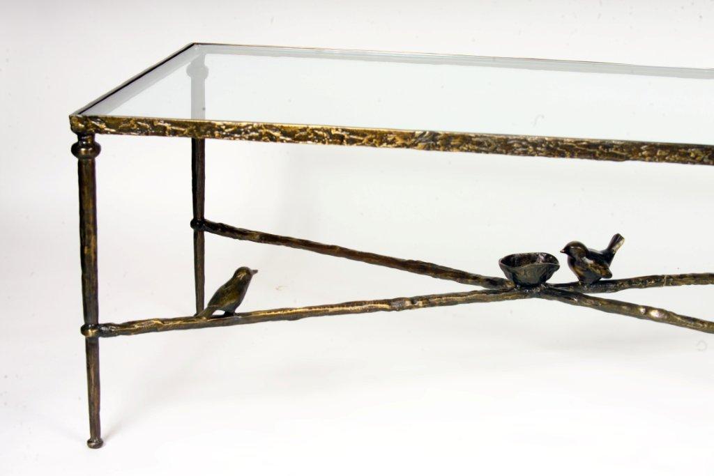 Giacometti Style Bird Table Detail