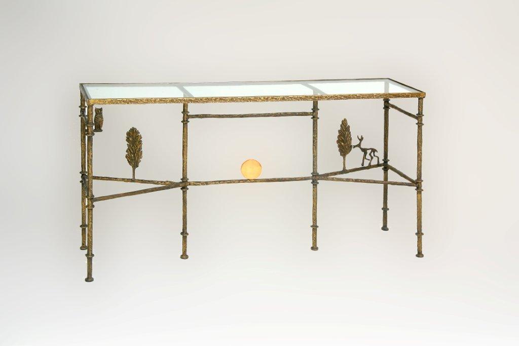 Giacometti Cypress Tree Console Bronze