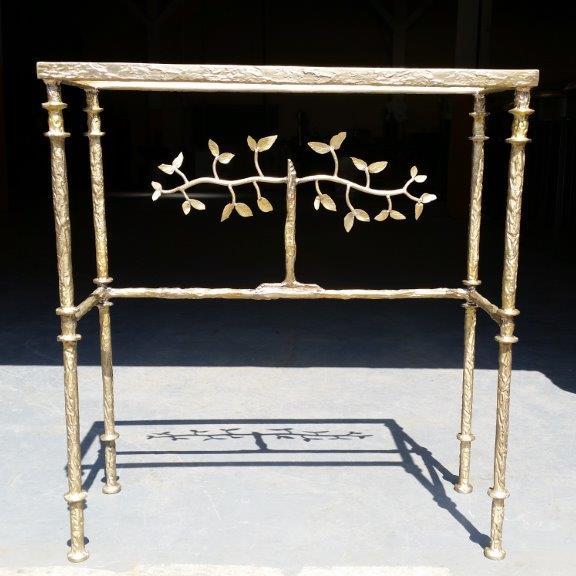 Giacometti Console Satin Bronze Finish