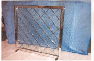 Polished-Stainless Royere Firescreen