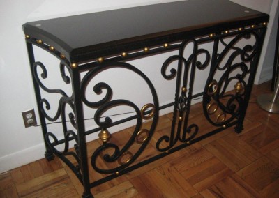 Traditional Marble Steel Console